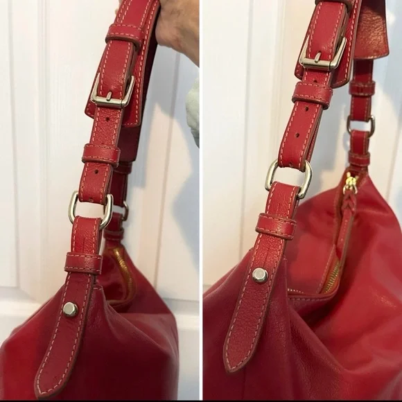 Dooney & Bourke Red Authentic Vintage Dillen Shoulder Bag - Picture 6 of 13